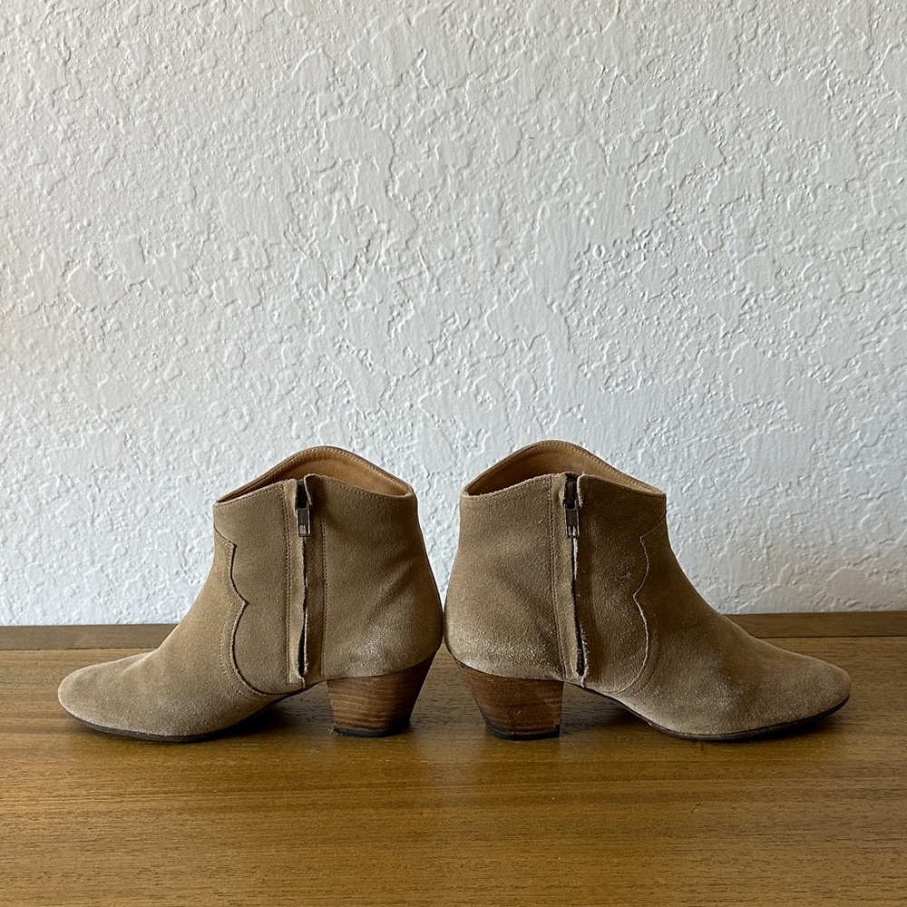 Isabel Marant Tan Suede Ankle Booties - Picture 3 of 11